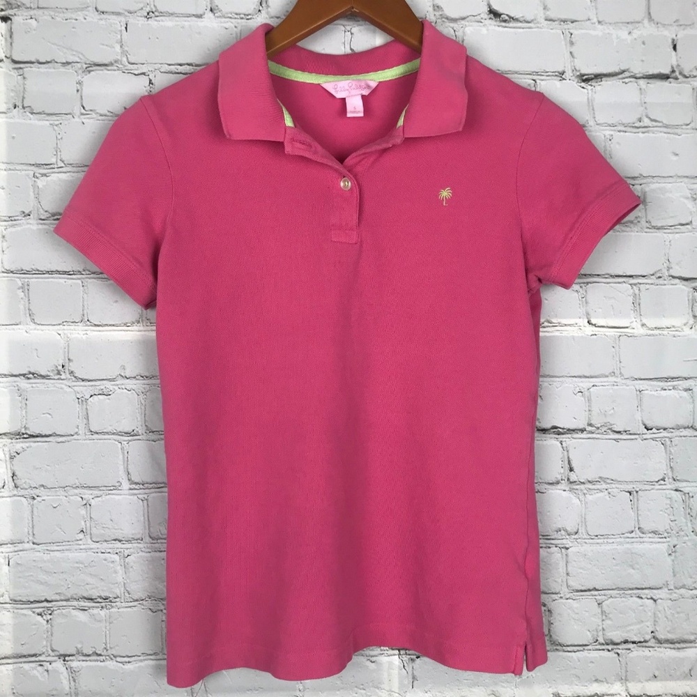 Lilly Pulitzer Polo Shirt Short Sleeve Pima Cotton
